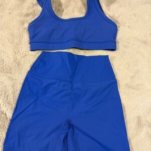 Bucked up sports bra and shorts set